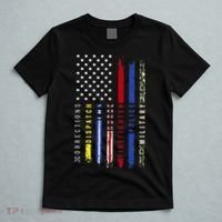 First Responders Hero Flag Nurse EMS Police Fire Military T-Shirt thumb 5
