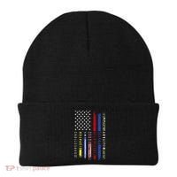 First Responders Hero Flag Nurse EMS Police Fire Military Beanie thumb 0