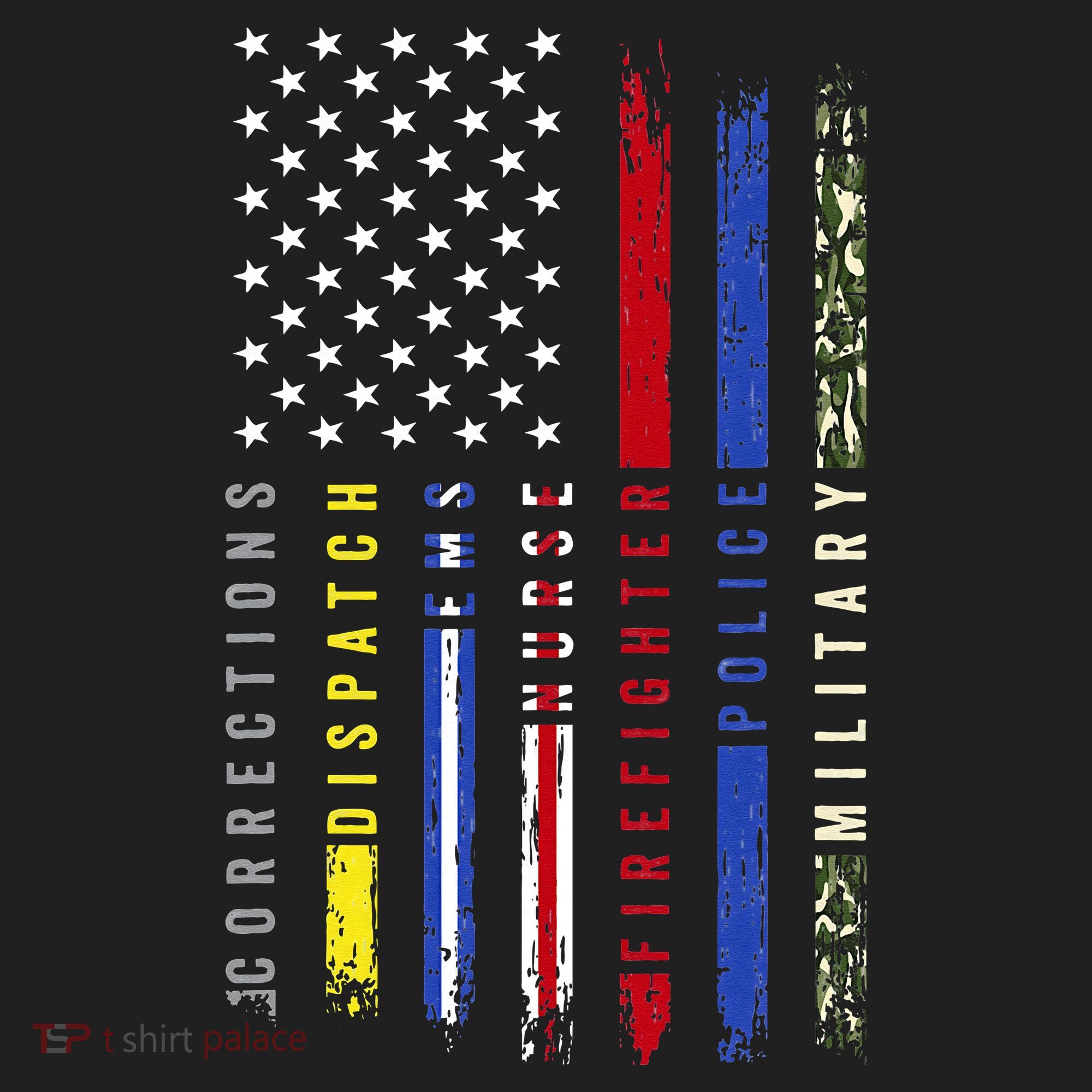 First Responders Hero Flag Nurse EMS Police Fire Military Beanie