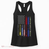 First Responders Hero Flag Nurse EMS Police Fire Military Women's Tank Top thumb 0