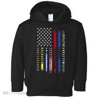 First Responders Hero Flag Nurse EMS Police Fire Military Toddler Hoodie thumb 0