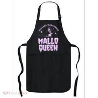 Funny Retro Halloween Yaaas Hallo Queen Witch Apron thumb 0