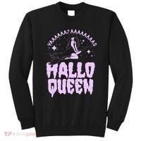 Funny Retro Halloween Yaaas Hallo Queen Witch Sweatshirt thumb 0