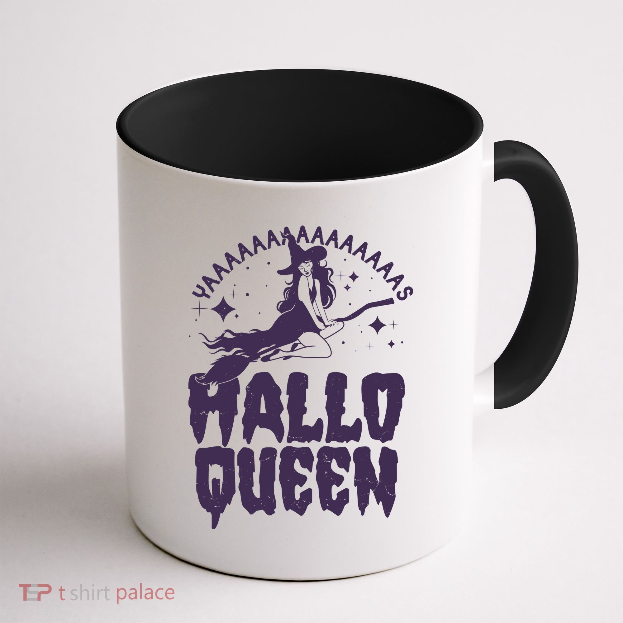 Funny Retro Halloween Yaaas Hallo Queen Witch Coffee Mug