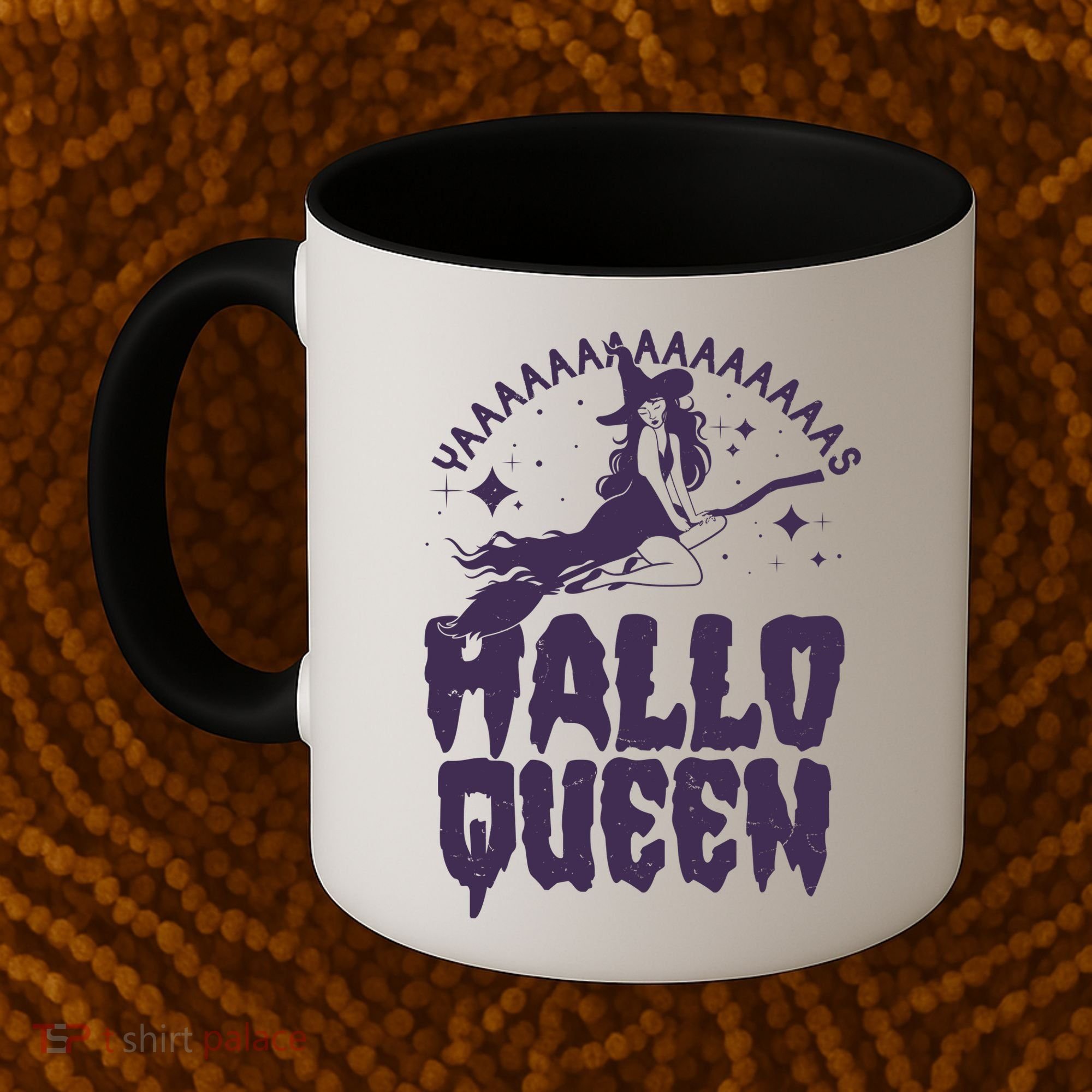 Funny Retro Halloween Yaaas Hallo Queen Witch Coffee Mug