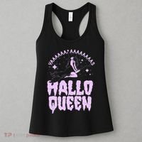Funny Retro Halloween Yaaas Hallo Queen Witch Women's Tank Top thumb 3