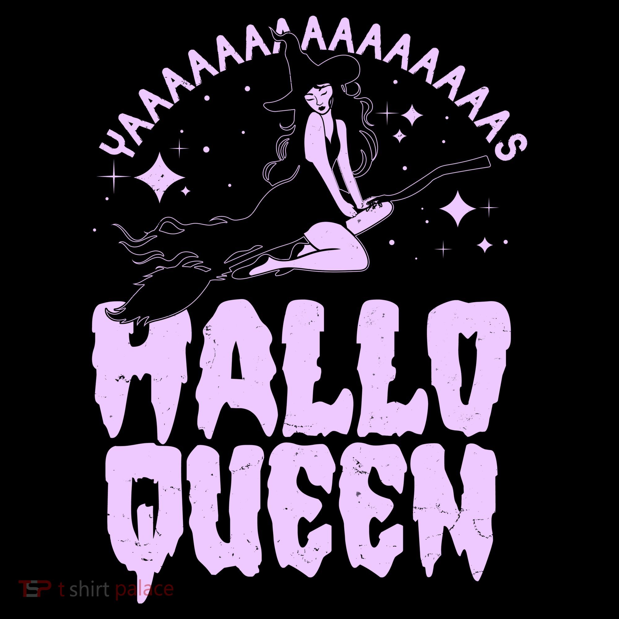 Funny Retro Halloween Yaaas Hallo Queen Witch Women's Tank Top