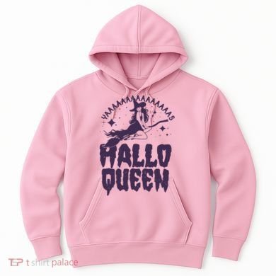 Funny Retro Halloween Yaaas Hallo Queen Witch Hoodie