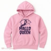 Funny Retro Halloween Yaaas Hallo Queen Witch Hoodie thumb 0