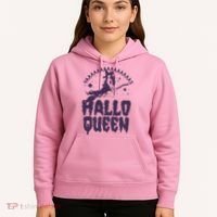 Funny Retro Halloween Yaaas Hallo Queen Witch Hoodie thumb 5