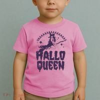 Funny Retro Halloween Yaaas Hallo Queen Witch Toddler T-Shirt thumb 2