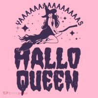 Funny Retro Halloween Yaaas Hallo Queen Witch Visor thumb 3