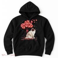 Funny Ragdoll Heart Valentines Day Cat Dad Mom Gift Hoodie thumb 0