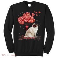 Funny Ragdoll Heart Valentines Day Cat Dad Mom Gift Sweatshirt thumb 0