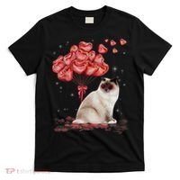 Funny Ragdoll Heart Valentines Day Cat Dad Mom Gift T-Shirt thumb 0