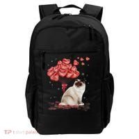 Funny Ragdoll Heart Valentines Day Cat Dad Mom Gift Backpack thumb 0