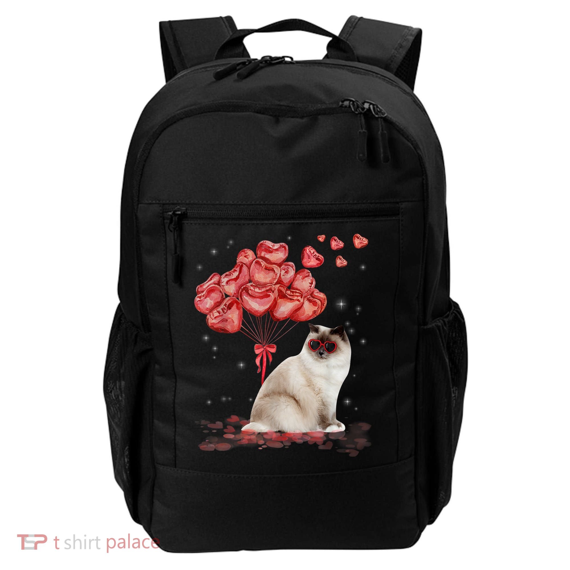 Funny Ragdoll Heart Valentines Day Cat Dad Mom Gift Backpack