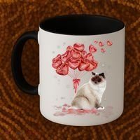 Funny Ragdoll Heart Valentines Day Cat Dad Mom Gift Coffee Mug thumb 2