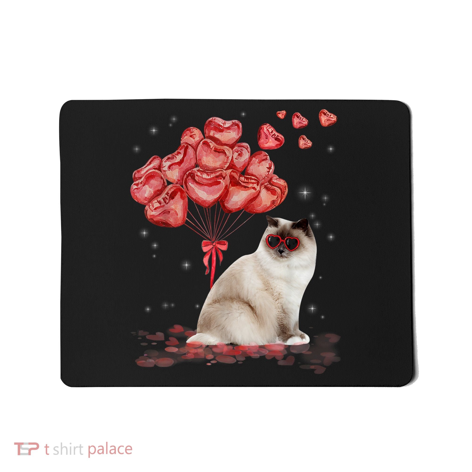Funny Ragdoll Heart Valentines Day Cat Dad Mom Gift Mousepad