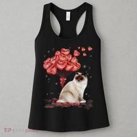 Funny Ragdoll Heart Valentines Day Cat Dad Mom Gift Women's Tank Top thumb 3