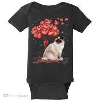 Funny Ragdoll Heart Valentines Day Cat Dad Mom Gift Baby Bodysuit thumb 0