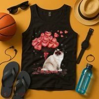 Funny Ragdoll Heart Valentines Day Cat Dad Mom Gift Tank Top thumb 4