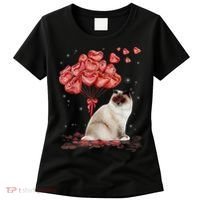 Funny Ragdoll Heart Valentines Day Cat Dad Mom Gift Women's T-Shirt thumb 0