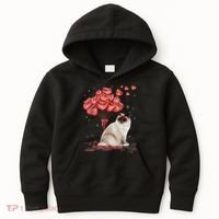 Funny Ragdoll Heart Valentines Day Cat Dad Mom Gift Kids Hoodie thumb 0
