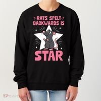 Funny Rat Humor Gift Rats Spelt Backwards Is Star Women's Sweatshirt thumb 0
