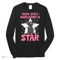 Funny Rat Humor Gift Rats Spelt Backwards Is Star Long Sleeve Shirt thumb 0