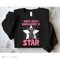 Funny Rat Humor Gift Rats Spelt Backwards Is Star Sweatshirt thumb 2