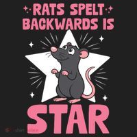 Funny Rat Humor Gift Rats Spelt Backwards Is Star Hat thumb 2