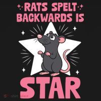 Funny Rat Humor Gift Rats Spelt Backwards Is Star Tank Top thumb 6