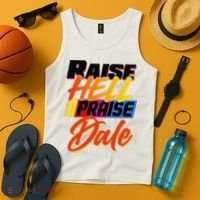 Funny Raise Hell Praise Dale Gift Tank Top thumb 4