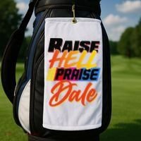 Funny Raise Hell Praise Dale Gift Golf Towel thumb 2