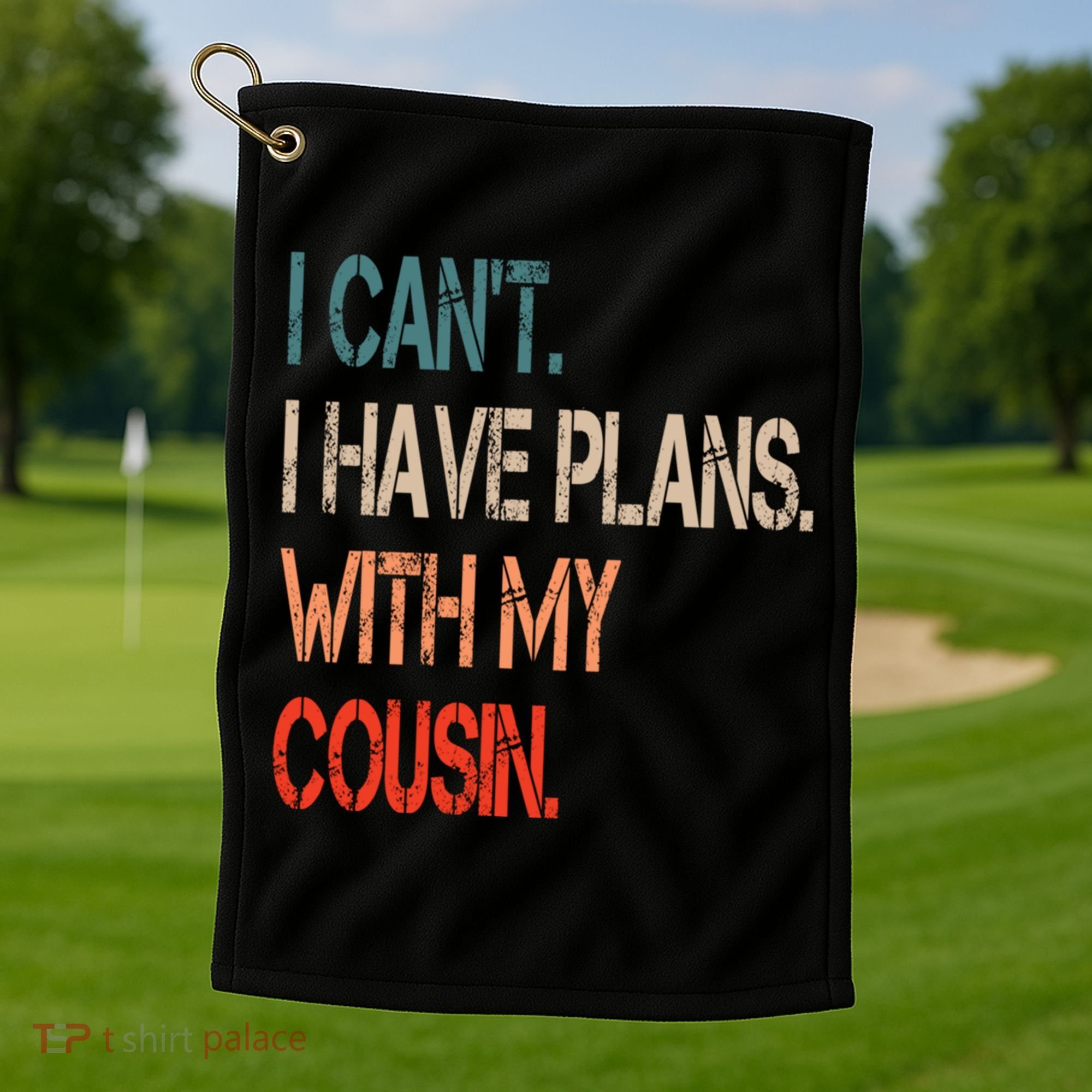 Funny Redneck Hillbilly Alabama Cousin Gift Golf Towel