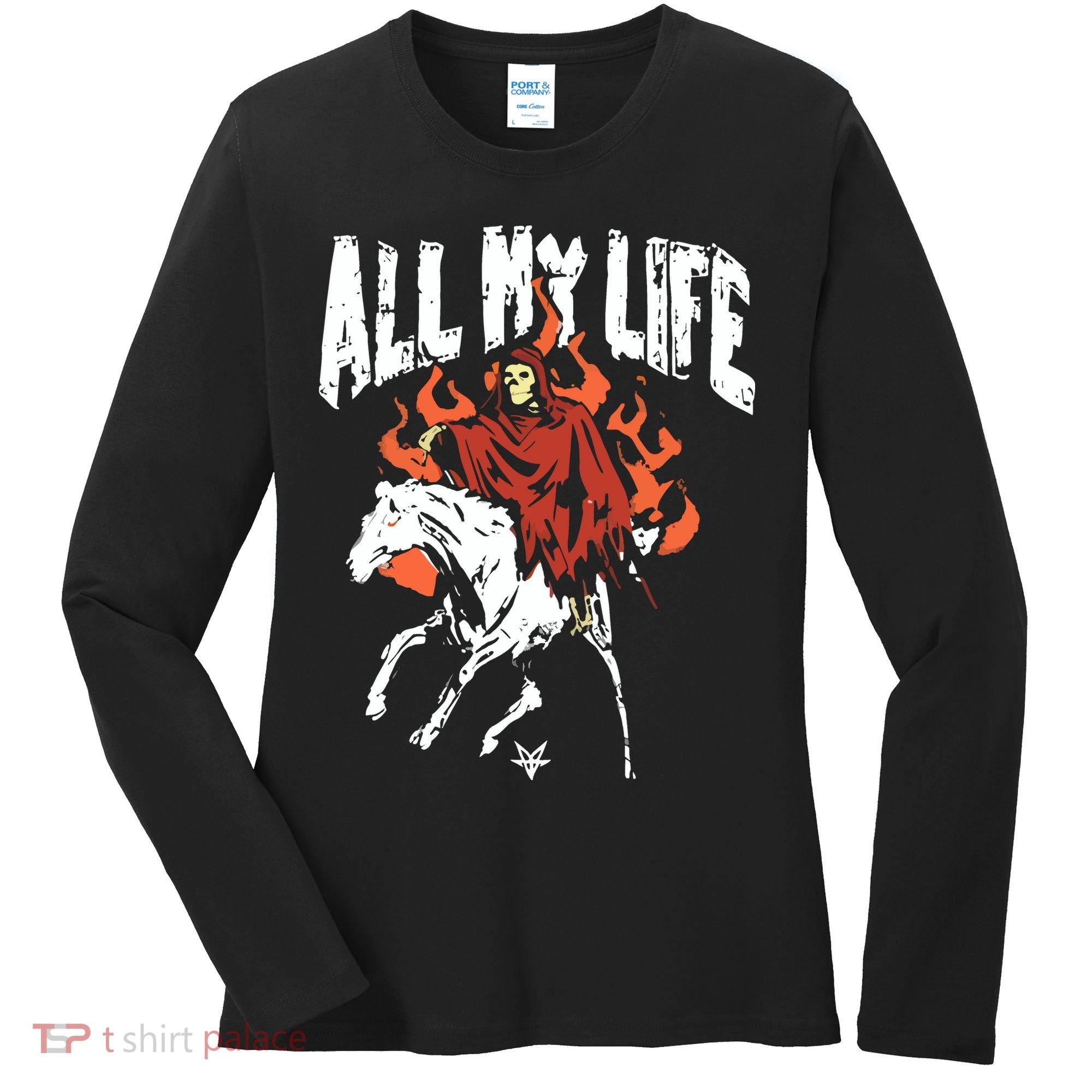 Fallinginreverse Reaper Horse Women's Long Sleeve Shirt