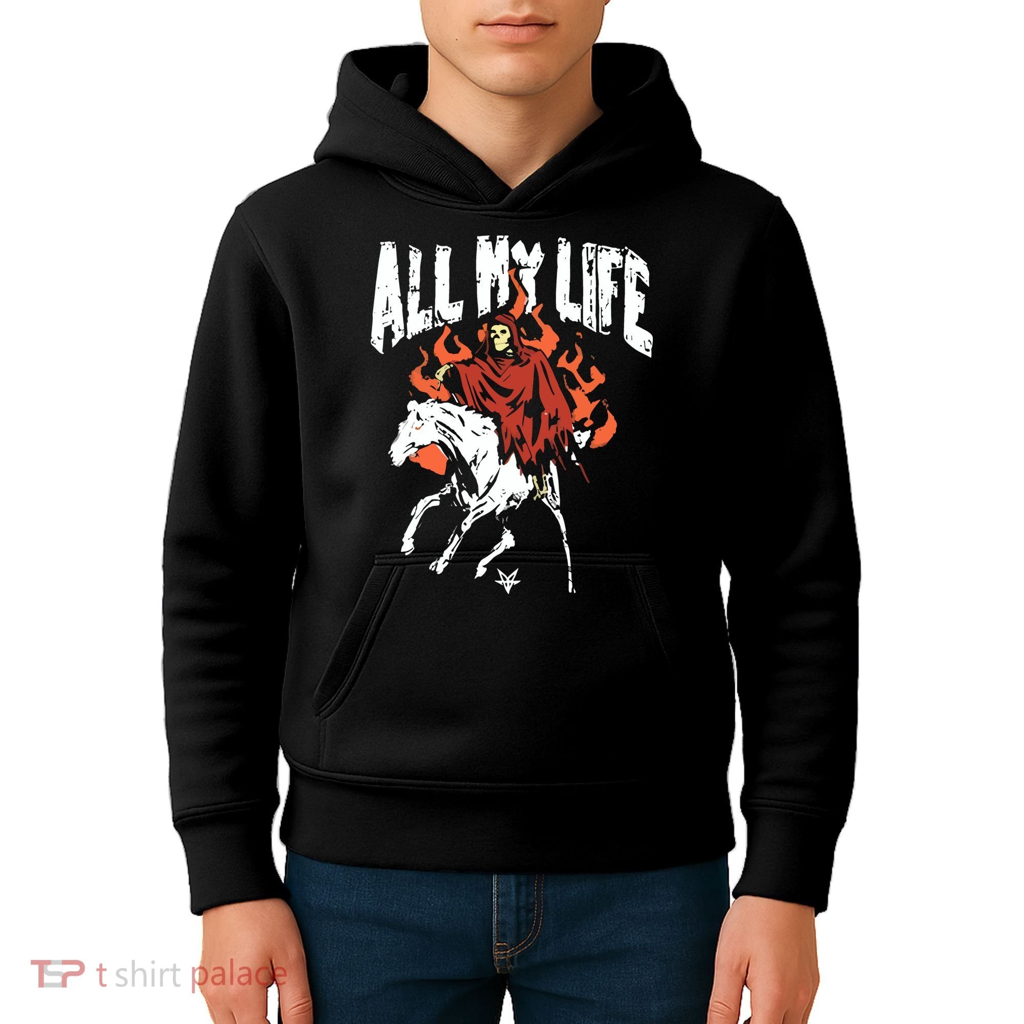 Fallinginreverse Reaper Horse Kids Hoodie