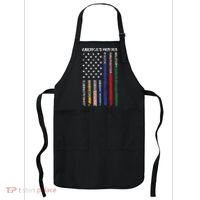 First Responders Hero Flag Nurse EMS Police Fire Apron thumb 0