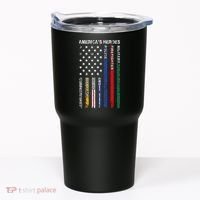 First Responders Hero Flag Nurse EMS Police Fire Tumbler thumb 0