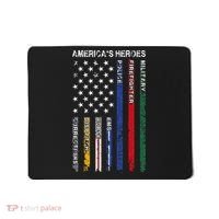 First Responders Hero Flag Nurse EMS Police Fire Mousepad thumb 0