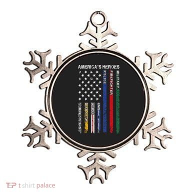 First Responders Hero Flag Nurse EMS Police Fire Ornament