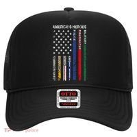 First Responders Hero Flag Nurse EMS Police Fire Hat thumb 0