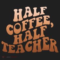 Funny Retro Half Coffee Half Teacher Beanie thumb 2