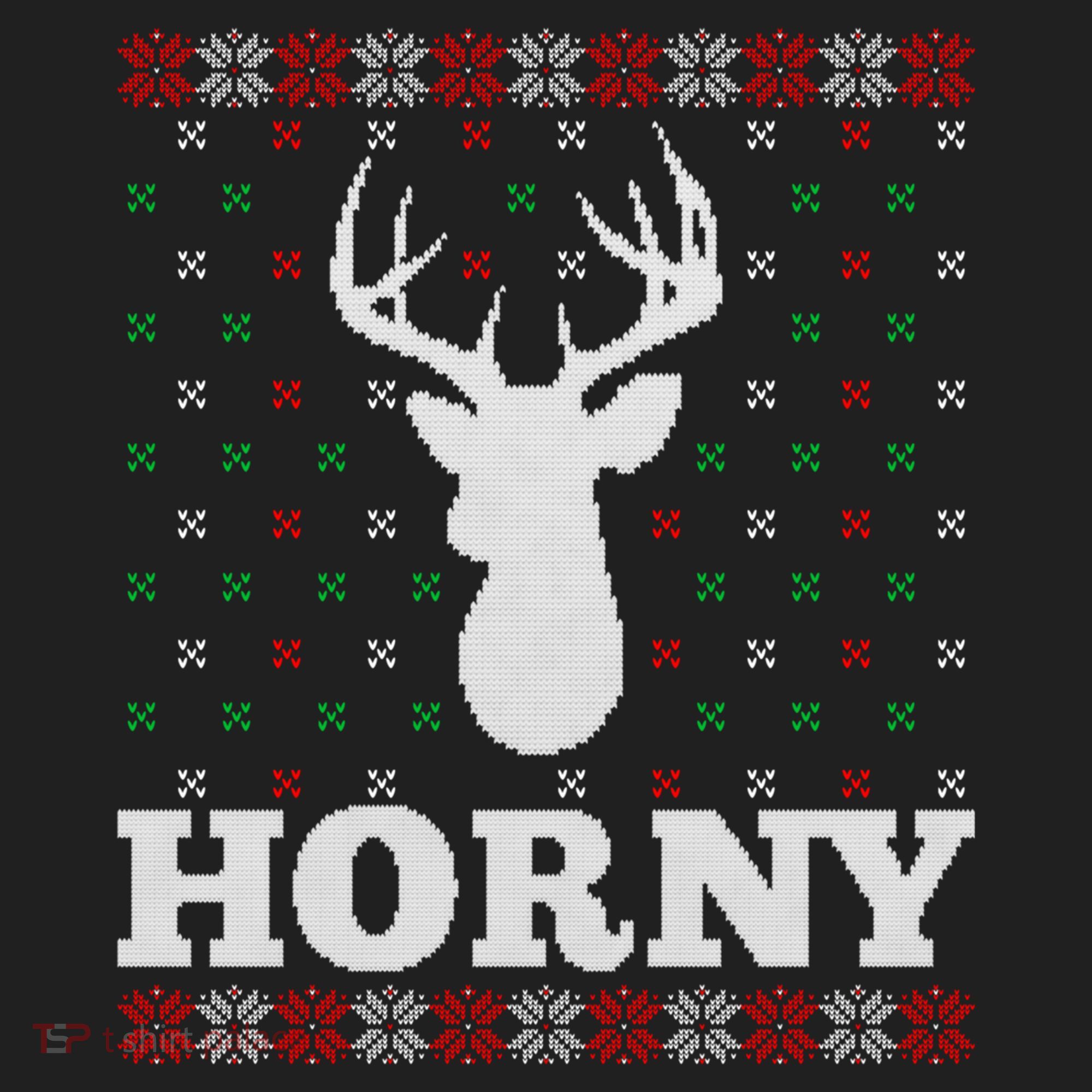 Funny Reindeer Horny Ugly Christmas Gift Xmas Gift Women's Sweatshirt