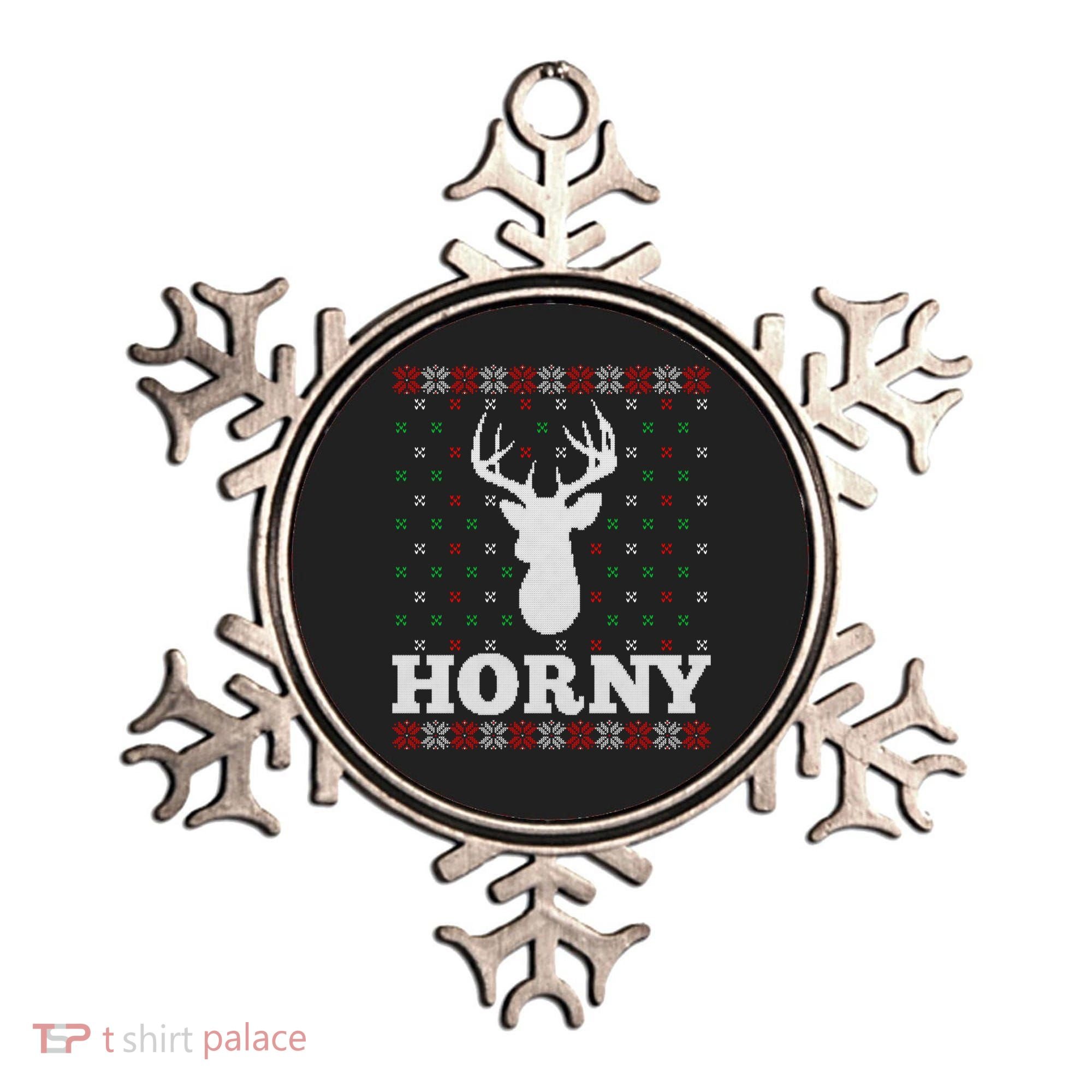 Funny Reindeer Horny Ugly Christmas Gift Xmas Gift Ornament