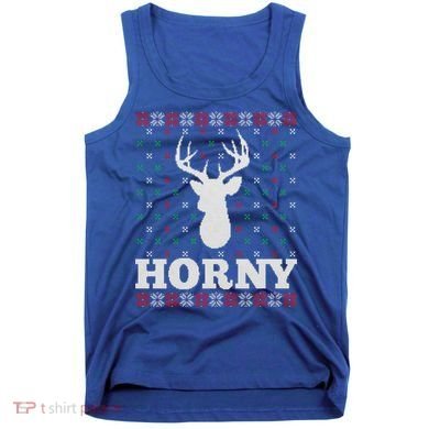 Funny Reindeer Horny Ugly Christmas Gift Xmas Gift Tank Top
