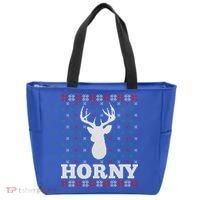 Funny Reindeer Horny Ugly Christmas Gift Xmas Gift Tote Bag thumb 0