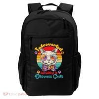 Funny Retro Hippy Hipster Glasses Cat Introverted But Willing To Discuss Cats Backpack thumb 0