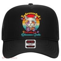 Funny Retro Hippy Hipster Glasses Cat Introverted But Willing To Discuss Cats Hat thumb 0